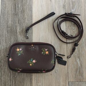 Coach Purple Floral Crossbody Bag
